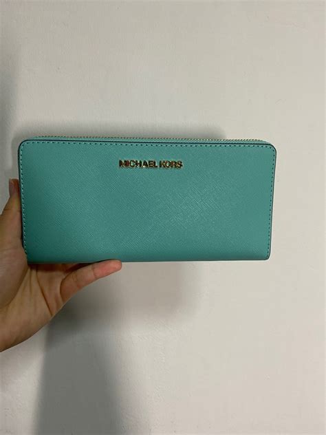 michael kors turquoise wallet